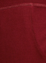 Брюки трикотажные на завязках oodji для женщины (красный), 16701042-1B/46919/4901N
