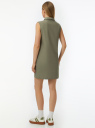 Платье прямое с воротником oodji для Женщины (зеленый), 12C11006/16009/6600N