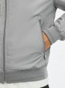 Куртка-бомбер на молнии oodji для мужчины (серый), 1L511080M/49923N/2300N