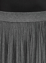 Юбка миди плиссированная oodji для женщины (черный), 14100072/46609/2991X