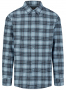 Рубашка фланелевая с длинным рукавом oodji для Мужчины (синий), 3L330006M/50704N/7570C