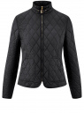 Куртка стеганая с накладными карманами oodji для Женщины (черный), 20204038/43396/2900N