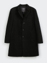 Пальто однобортное на пуговицах oodji для Мужчины (черный), 1L312009M-6/50232N/2900N