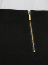 Юбка-трапеция из фактурной ткани oodji для Женщины (черный), 11600413-3/42054/2900N