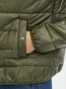 Куртка стеганая с воротником-стойкой oodji для Женщины (зеленый), 10203060B/43363/6802N