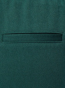 Брюки зауженные на резинке oodji для женщины (зеленый), 11703091-2/45844/6C00N