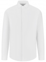 Рубашка классическая из фактурной ткани oodji для Мужчины (белый), 3B110017M-6/50615N/1000N