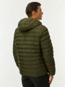Куртка стеганая с капюшоном oodji для Мужчины (зеленый) Куртка стеганая с капюшоном oodji для Мужчины (зеленый), 1B112029M/50223/6801N