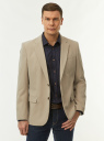 Пиджак классический приталенного силуэта oodji для Мужчины (бежевый), 2B420040M-9/18600/3500N