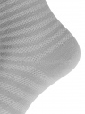 Комплект хлопковых носков в полоску (3 пары) oodji для женщины (серый), 57102813T3/48022/2