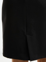 Платье приталенное с коротким рукавом oodji для Женщины (черный), 12C13015/18600/2900N
