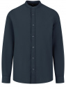 Рубашка хлопковая с воротником-стойкой oodji для Мужчина (синий), 3L330008M-1/50929N/7900N