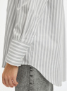 Рубашка хлопковая оверсайз oodji для женщины (серый), 13K11035-2/49959/2012S