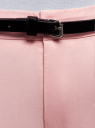 Брюки-чиносы из хлопка oodji для женщины (розовый), 11706193B/42841/4000N