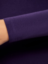 Футболка с длинным рукавом oodji для женщины (фиолетовый), 24201007B/46147/8800N
