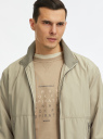 Куртка-бомбер на молнии oodji для мужчины (бежевый), 1L511080M/49923N/3301N