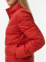 Куртка стеганая с воротником-стойкой oodji для Женщины (красный) Куртка стеганая с воротником-стойкой oodji для Женщины (красный), 10203133/33445/4500N