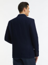 Пиджак однобортный из фактурной ткани oodji для Мужчины (синий), 2L420282M-2/51638/7900O