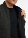 Куртка-бомбер стеганая oodji для Мужчины (черный), 1L121011M-1/50186/2900N