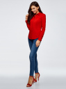 Рубашка хлопковая базовая oodji для женщины (красный), 13K03001-1B/14885/4501N