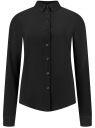 Блузка базовая из вискозы oodji для женщины (черный), 11411136B/26346/2900N