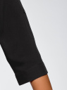 Блузка вискозная с нагрудными карманами oodji для Женщины (черный), 11403225-7B/42540/2900N