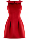 Платье из атласной ткани oodji для женщины (красный), 11902149/24529/4500N