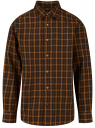 Рубашка хлопковая в клетку oodji для мужчины (коричневый), 3L330016M/50655/3729C