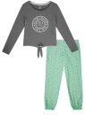 Пижама хлопковая с брюками oodji для женщины (серый), 56002222/46158/2565Z