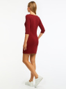 Платье трикотажное базовое oodji для Женщины (красный), 14001071-2B/47420/4900N