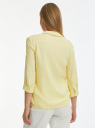 Блузка вискозная с отложным воротником oodji для Женщины (желтый) Блузка вискозная с отложным воротником oodji для Женщины (желтый), 11403231B/26346/5201N
