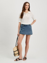 Юбка-шорты джинсовые oodji для Женщины (синий), 22807017/50815/7500W
