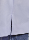 Рубашка свободного силуэта с асимметричным низом oodji для женщины (фиолетовый), 13K11002-1B/42785/8000N