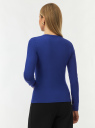 Лонгслив из вискозы oodji для Женщины (синий) Лонгслив из вискозы oodji для Женщины (синий), 14211020-2/49998/7500N