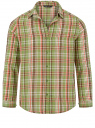 Рубашка хлопковая с длинным рукавом oodji для женщины (зеленый), 13L11040/51216/6654C