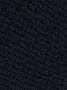 Шапка вязаная в рубчик oodji для Мужчины (синий), 8B043004M/47603/7900N