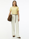 Кроп-топ из вискозы oodji для Женщины (желтый) Кроп-топ из вискозы oodji для Женщины (желтый), 15F11005-1/49998/5200N