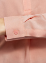 Блузка вискозная А-образного силуэта oodji для женщины (розовый), 21411113B/26346/5401N