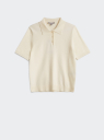 Поло базовое из смесовой вискозы oodji для Женщины (слоновая кость), 73812662/45755/3000N