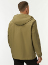 Ветровка с капюшоном из прорезиненного материала oodji для Мужчины (зеленый) Ветровка с капюшоном из прорезиненного материала oodji для Мужчины (зеленый), 1L613001M/50956/6629P