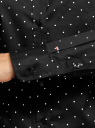 Рубашка базовая с одним карманом oodji для женщины (черный), 11403205-7/26357/2910D