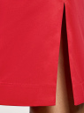 Юбка прямого силуэта базовая oodji для женщины (розовый), 21608006-4B/42307/4D00N