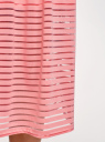 Юбка плиссированная на эластичном поясе oodji для Женщины (розовый), 14102018/33520/4100N