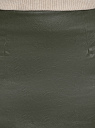 Юбка мини из экокожи oodji для женщины (зеленый), 18H01028/49353/6800N