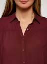 Блузка с отложным воротником oodji для женщины (красный), 11400456/42540/4900N