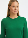 Платье в спортивном стиле базовое oodji для женщины (зеленый), 14001199B/46919/6E00N