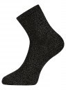 Комплект высоких носков (3 пары) oodji для женщины (черный), 57102485T3/51199/4