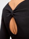 Платье облегающее с вырезом-капелькой на спине oodji для Женщины (черный), 14001193B/47420/2900N