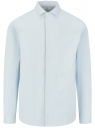 Рубашка классическая из фактурной ткани oodji для мужчины (синий), 3B110017M-7/50982N/7510S