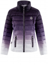 Куртка стеганая с градиентом цвета oodji для Женщины (фиолетовый), 10203070/46708/8810O